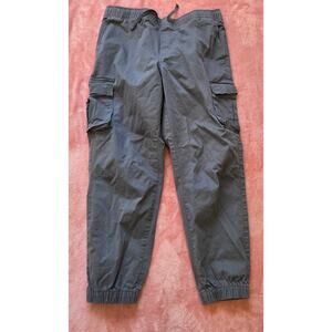 No Boundaries Khaki Elastic Waist Grey Joggers Men's Size Large